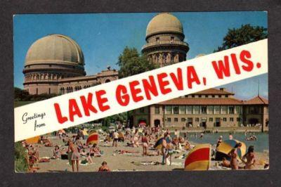 WI LAKE GENEVA WISCONSIN Yerkes Observatory Postcard