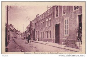 Officer On A Horse, Route De La Selve, Le Casino De Pecheur, Sissonne (Aisne)...