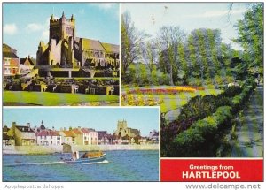 England Greetings From Hartlepool St Hilda's Church Harbour Entrance and...