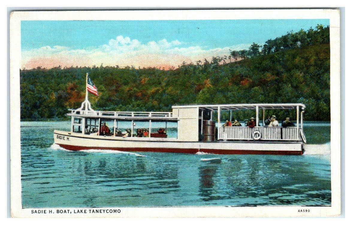 LAKE Missouri MO Excursion Boat SADIE H. 1936 Linen