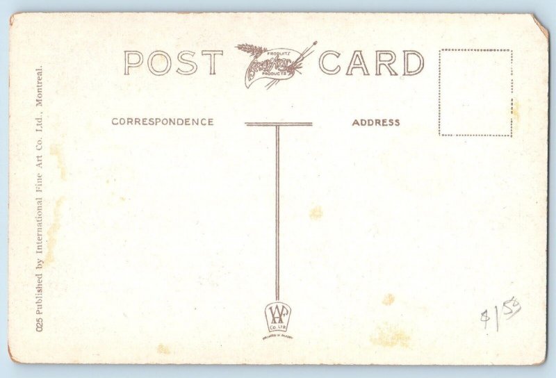 Kingston Ontario Canada Postcard Kirkpatric Fountain and Cricket Field c1920's