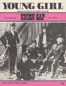 Union Gap Young Girl 1970s Pop Rock Pink Mint Sheet Music + More