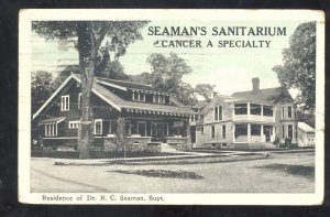 CHEROKEE IOWA SEAMAN'S SANITARIUM CANCER HOSPITAL RESIDENCE VINTAGE POSTCARD