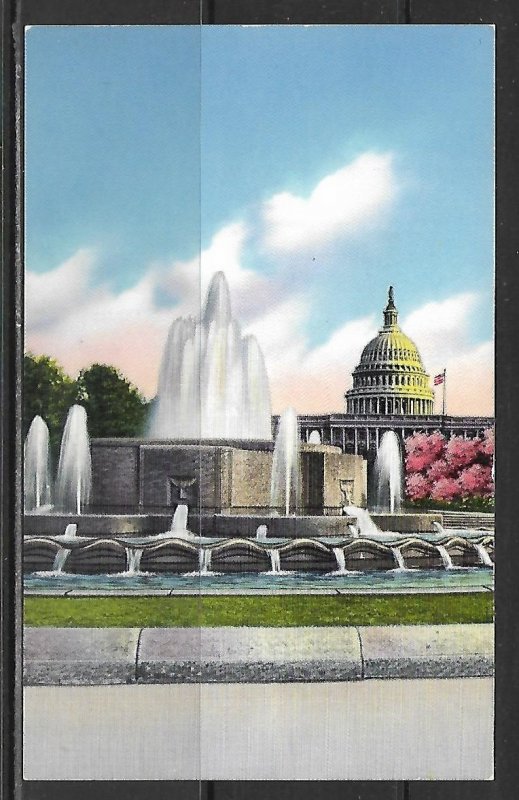 Washington DC - Plaza Fountain & U.S. Capitol - [DC-348]