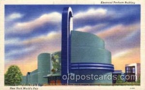 Electrical Building New York Worlds Fair 1939 Exhibition Unused 