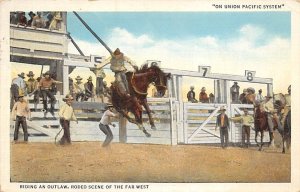 Riding an Outlaw, Rodeo Cowboy 1936 