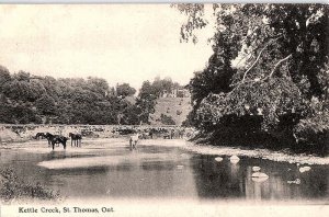 Postcard FARM SCENE St. Thomas Ontario ON AJ3848