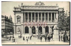 Old Postcard Marseille Bourse