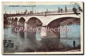 Postcard Old Iguerande Loire Bridge