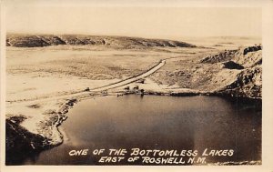 One of the Bottomless Lakes east of Roswell Real Photo - Roswell, New Mexico NM