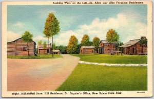 New Salem Illinois ILL, House Residences, State Park, Road, Driveway, Postcard