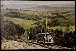 Vintage Postcard 1912 View from Incline Railroad, Uncanoonuc Mt., Goffstown, NH