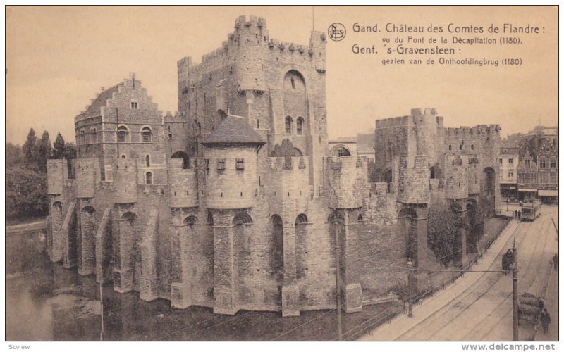 Chateau Des Comtes De Flandre, GAND (East Flanders), Belgium, 1900-1910s