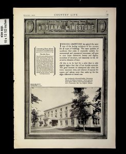 1925 Indiana Limestone Home Building Vintage Print ad 015039