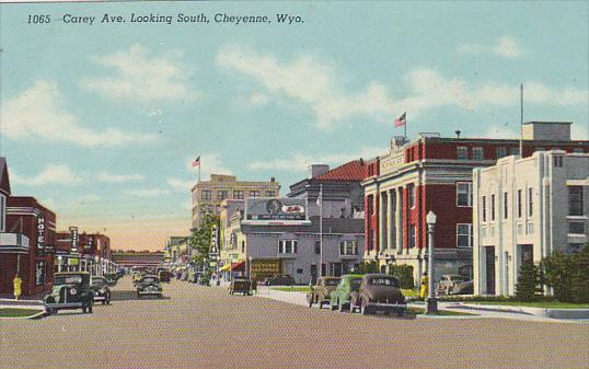 Wyoming Cheyenne Carey Avenue Looking South