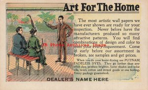 Advertising Postcard, Putnam Fadeless Dyes, Art For the Home, Quincy IL