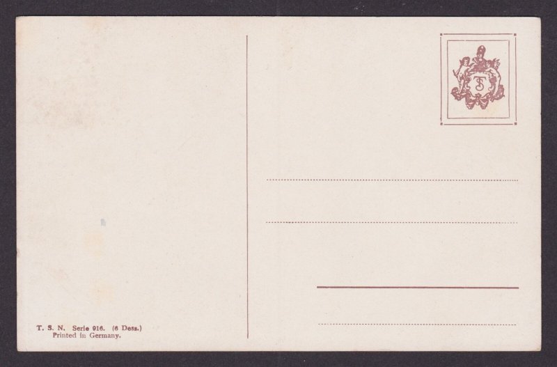 GERMANY, Postcard, Arthur Thiele, Winter figures, fur, Humor