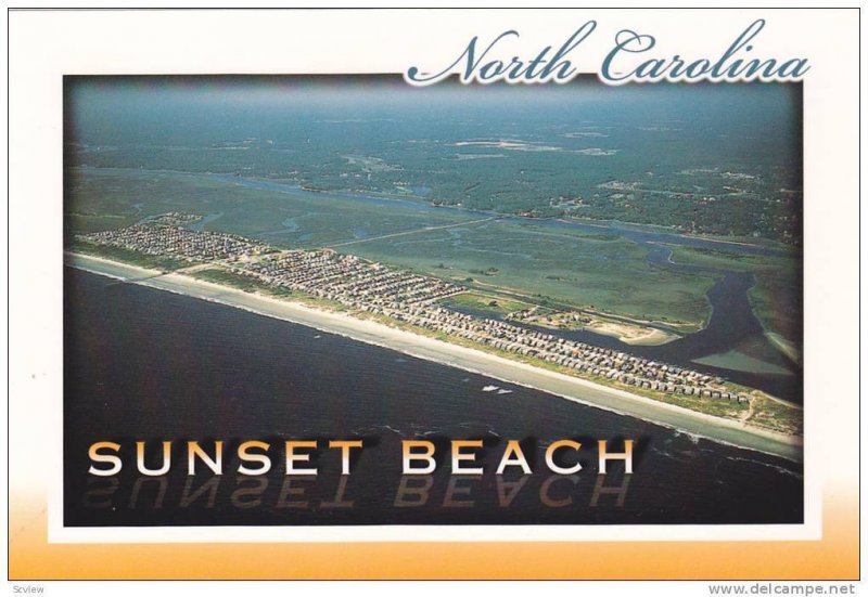 The Beautiful tranquil  Sunset Beach,  North Carolina,  50-70s