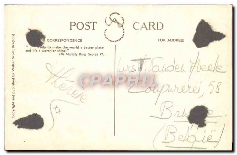 Old Postcard London West forehead Westminster Abbey