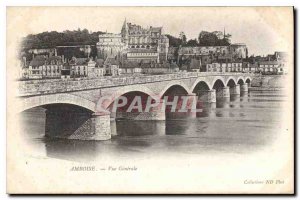 Postcard Old Amboise Vue Generale