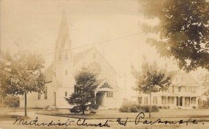 c.'09, Real Photo, RPPC, M.E. Church, Center Moriches, NY ,, Msg,  Old Post Card