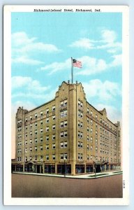 RICHMOND, IN Indiana ~ CARLISLE STREET SCENE c1930s Wayne County Postcard