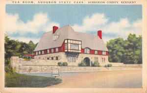 Audubon State Park Kentucky Tea Room Linen Vintage Postcard AA30592