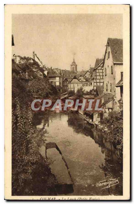 Postcard Old Lauch Colmar Little Venice