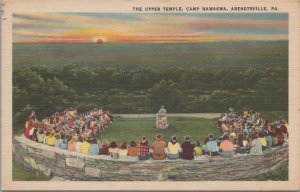 Postcard The Upper Temple Camp Nawakwa Arendtsville PA