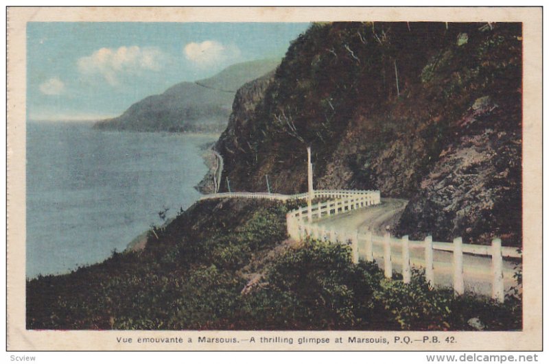 A thrilling glimpse at Marsouis, Province of Quebec, Canada, 10-20s