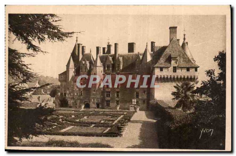 Postcard Old La Douce France Chateaux of the Loire Chateau de Langeais