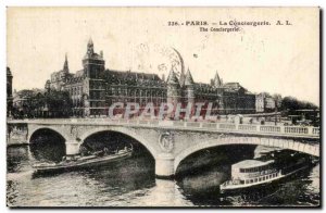 Old Postcard Paris La Conciergerie Boat Chocolate menier