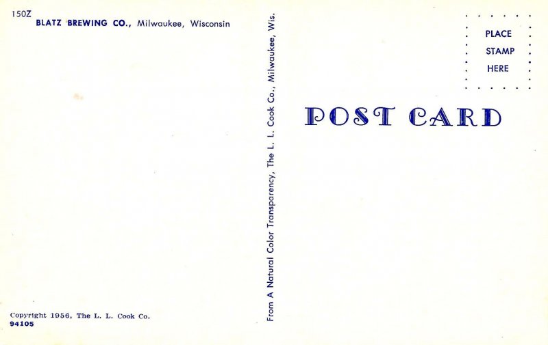 WI - Milwaukee. Blatz Brewing Co. Plant