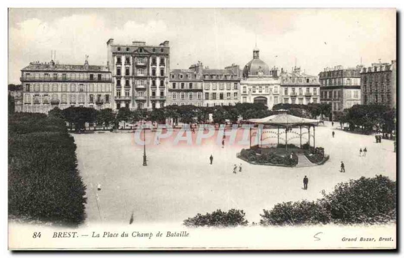 Old Postcard Brest Place du Champ de Bataille