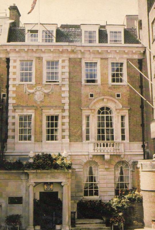 Over-Seas House League Entrance Reception St James Street Place London Postcard