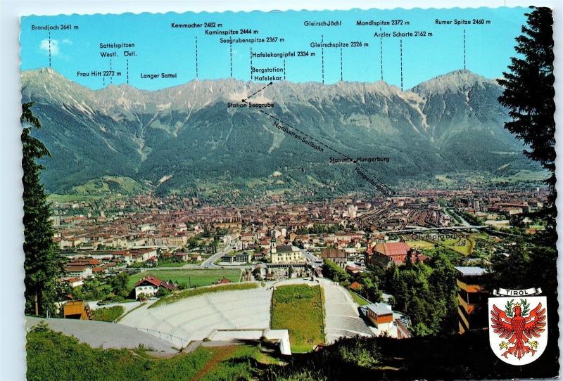 Bergisel Sprungschanze Stadion Bergisel Innsbruck Austria Ski Hill Postcard A49