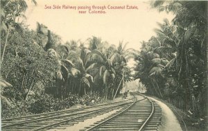 Ceylon Sri Lanka SE Asia C-1910 Seaside Railway #31 Postcard 22-1688
