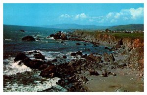 Postcard PANORAMIC SCENE Northern Cape Breton Nova Scotia NS AT3344