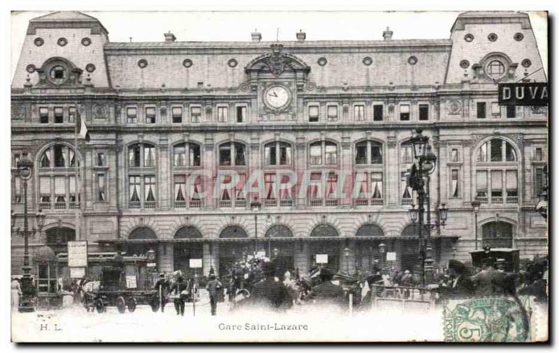 Paris - 8 - Gare Saint Lazare - Old Postcard