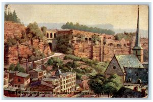 c1910 Luxembourg Le Bock Ville Basse Du Grund Oilette Tuck Art Postcard