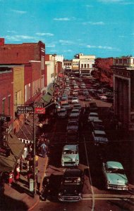 HICKORY, North Carolina NC   UNION SQUARE Street Scene~Nunn Bush Shoes  Postcard