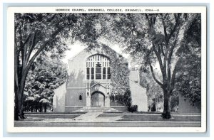 Grinnell Iowa IA, Herrick Chapel Grinnell College Unposted Vintage Postcard