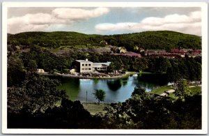 Goteborg Vita Bandet i Slottsskogen Sweden Aerial View Posted Postcard