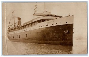 Hamonic Steamer Northern Navigation Co. Port Arthur Ontario RPPC Photo Postcard