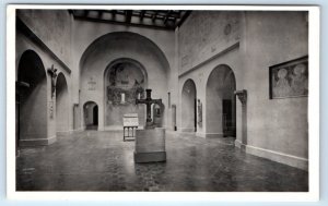 RPPC Museo de Arte de Cataluna Una de las salas de arte romanico SPAIN Postcard