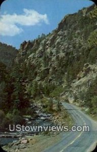 Big Thompson River - Estes Park, Colorado CO Postcard