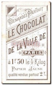 Chromo Chocolate Of The City Of Paris La Fontaine Molière