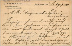 Entier Postal Stationery Postal Great Britain Great Britain 1891 Manchester t...