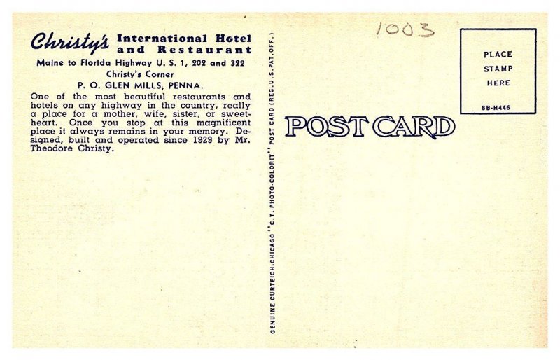 Pennsylvania  Glen Mills , Christy's Restaurant