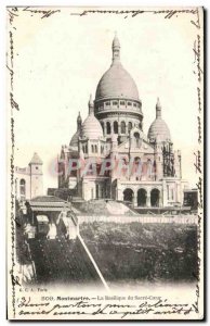 Old Postcard Paris Montmartre's Sacre Coeur Basilica